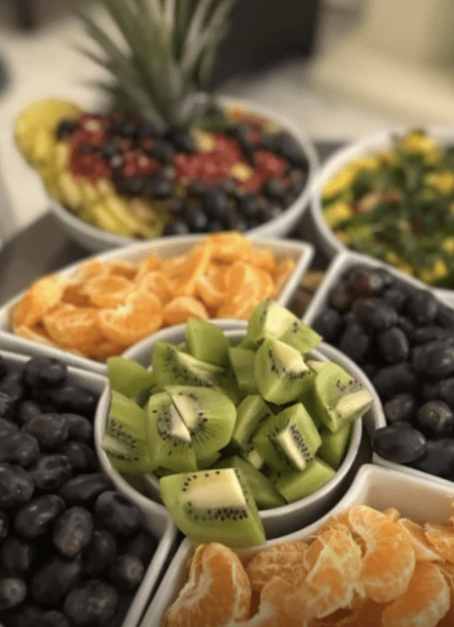 Cooking together in kitchen